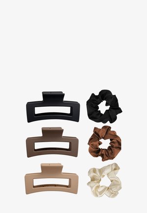 Brushworks, NATURAL HAIR CLIP & SCRUNCHIE SET - Accessoires cheveux