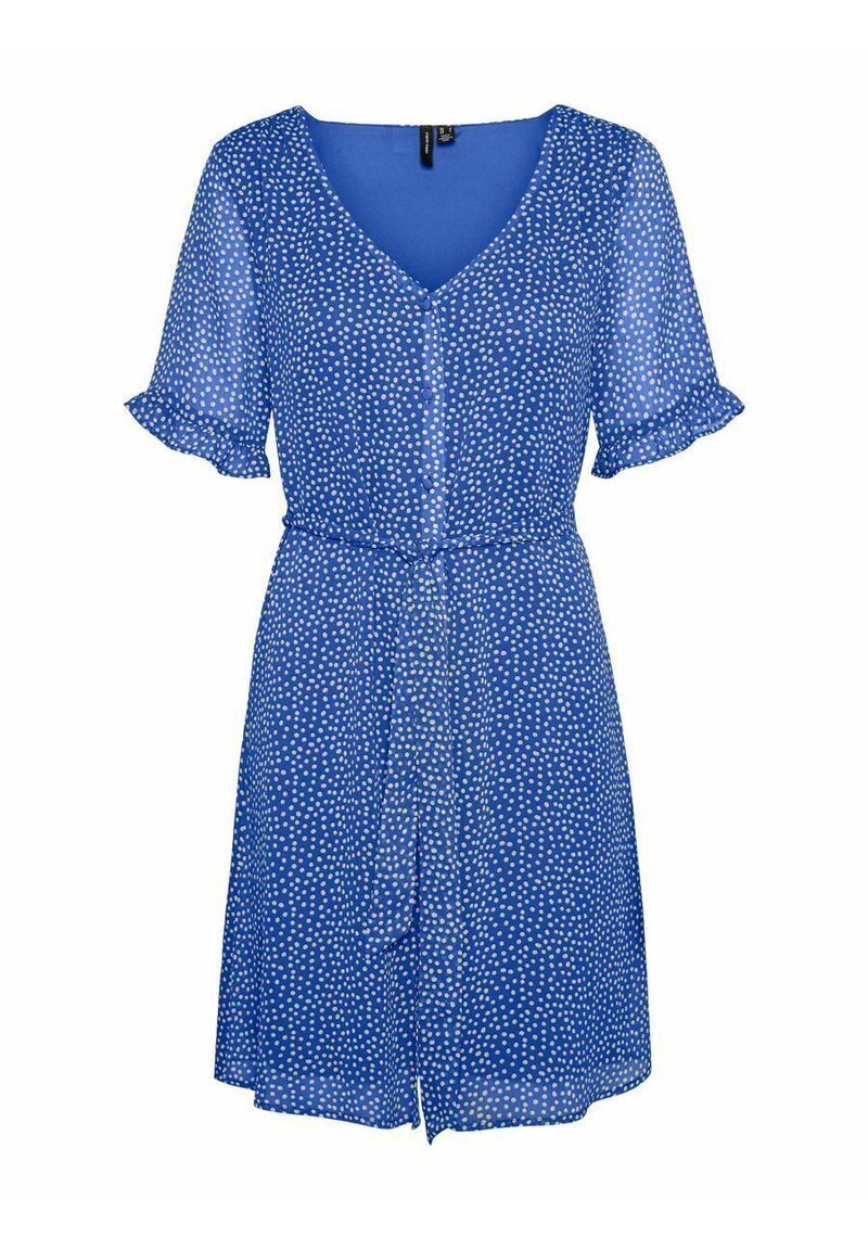 Vero Moda Petite VMCARO DOTTED BUTTON DOWN - Hverdagskjole - dazzling ...