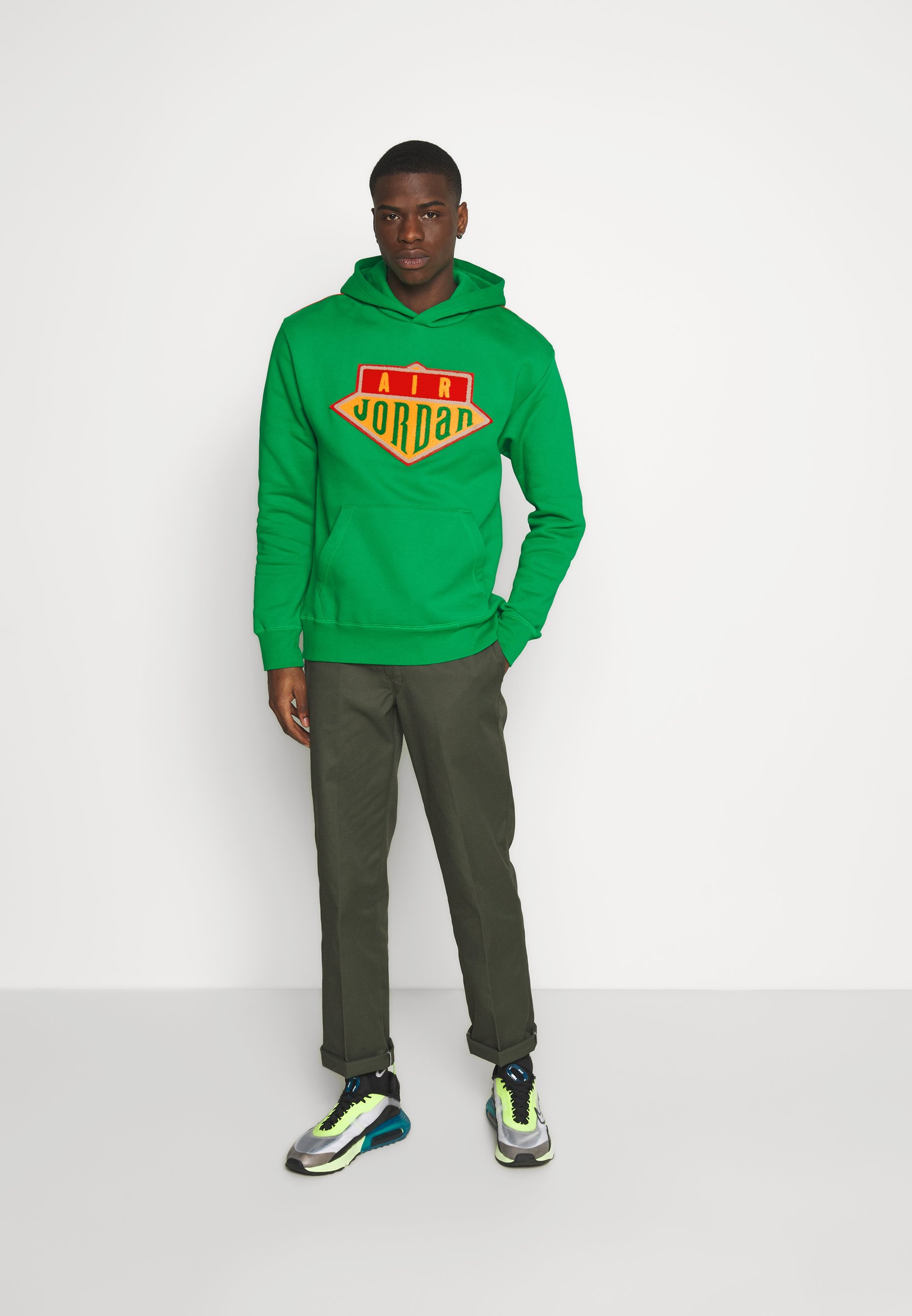 neon green jordan hoodie