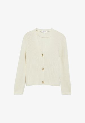s.Oliver, STRICKJACKE - Strickjacke - creme