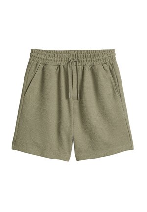 Marc O'Polo DENIM, MARC O'POLO DENIM SHORTS RELAXED MIT FEINER BOUCLÉ-STRUKTUR   - Jogginghose - chalky sage