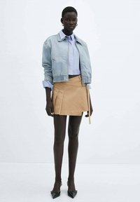 Mango Plooirok - beige