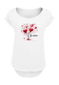 HERZBAUM BE MINE! - Print T-shirt - weiß