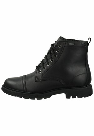 Clarks Snørestøvletter - black wlined lea