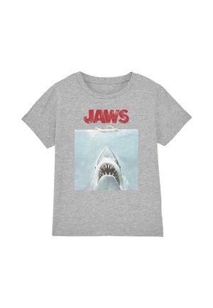 Universal Studios JAWS MOVIE POSTER - Print T-shirt - mottled grey