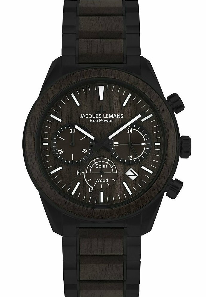Jacques Lemans LITHIUM-IONEN AKKU - Chronograph - schwarz