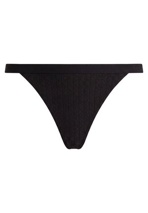Calvin Klein Underwear, EMBOSSED ICON MICRO - Perizoma a filo - black