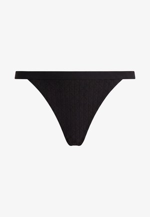 Calvin Klein Underwear, EMBOSSED ICON MICRO - Perizoma a filo - black
