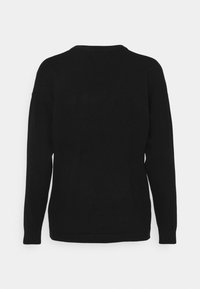 OBJTHESS L/S V-NECK PULLOVER NOOS - Pulover - black