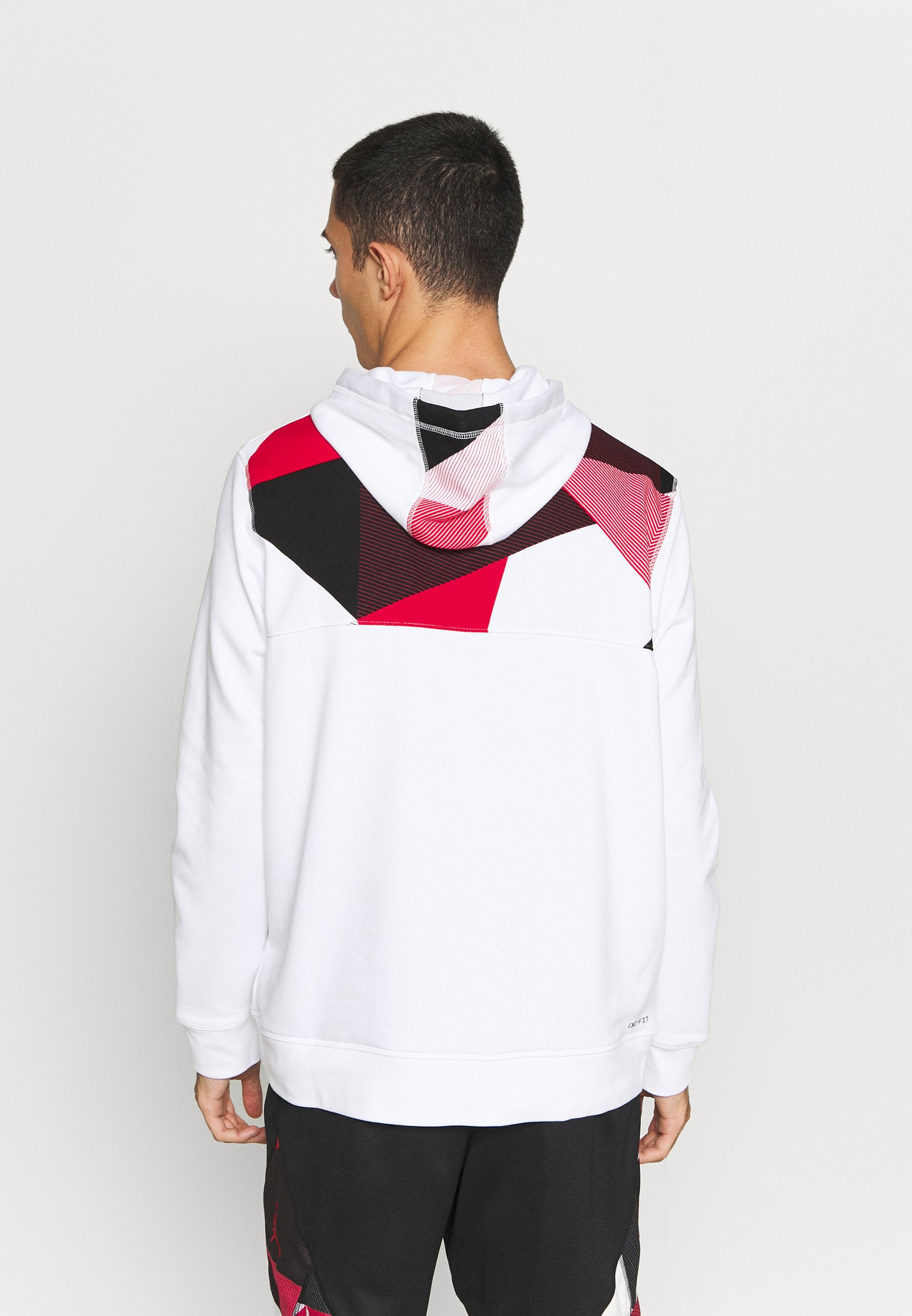 red black and white jordan hoodie