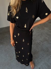Never Fully Dressed MIDI LEIA DRESS - Jerseykjole - black