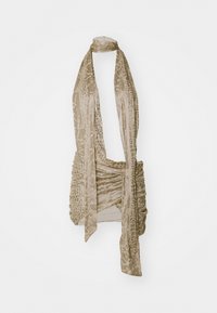 Jaded London SPYRO SNAKESKIN PLUNGE MINI DRESS - Cocktail φόρεμα / Φόρεμα για πάρτι - silver