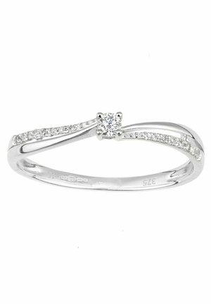 DIAMANT L'ÉTERNEL 9CT ENGAGEMENT WITH SHOULDERS  - Ring - white