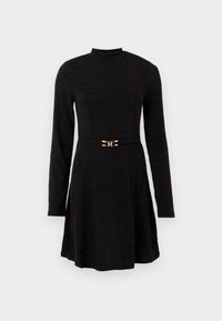 VMMARRI MOCKNECK SHORT DRESS - Strickkleid - black