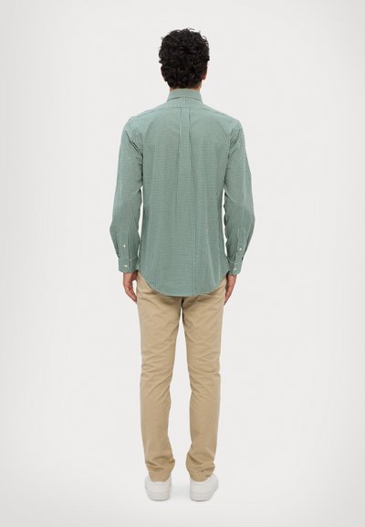 Polo Ralph Lauren CUSTOM FIT GINGHAM STRETCH POPLIN SHIRT - Marškiniai - green/white