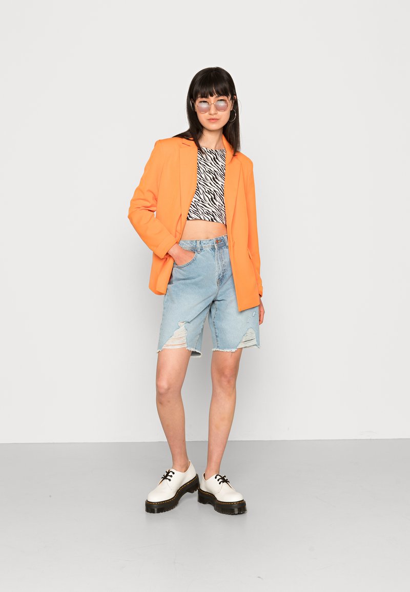 Damen Kleider | Noisy May NMDREW DESTROY BERMUDA Jeans Shorts light blue denim/light-blue denim - UV42770 Damen Kleider | Noisy May NMDREW DESTROY BERMUDA Jeans Shorts light blue denim/light-blue denim - UV42770