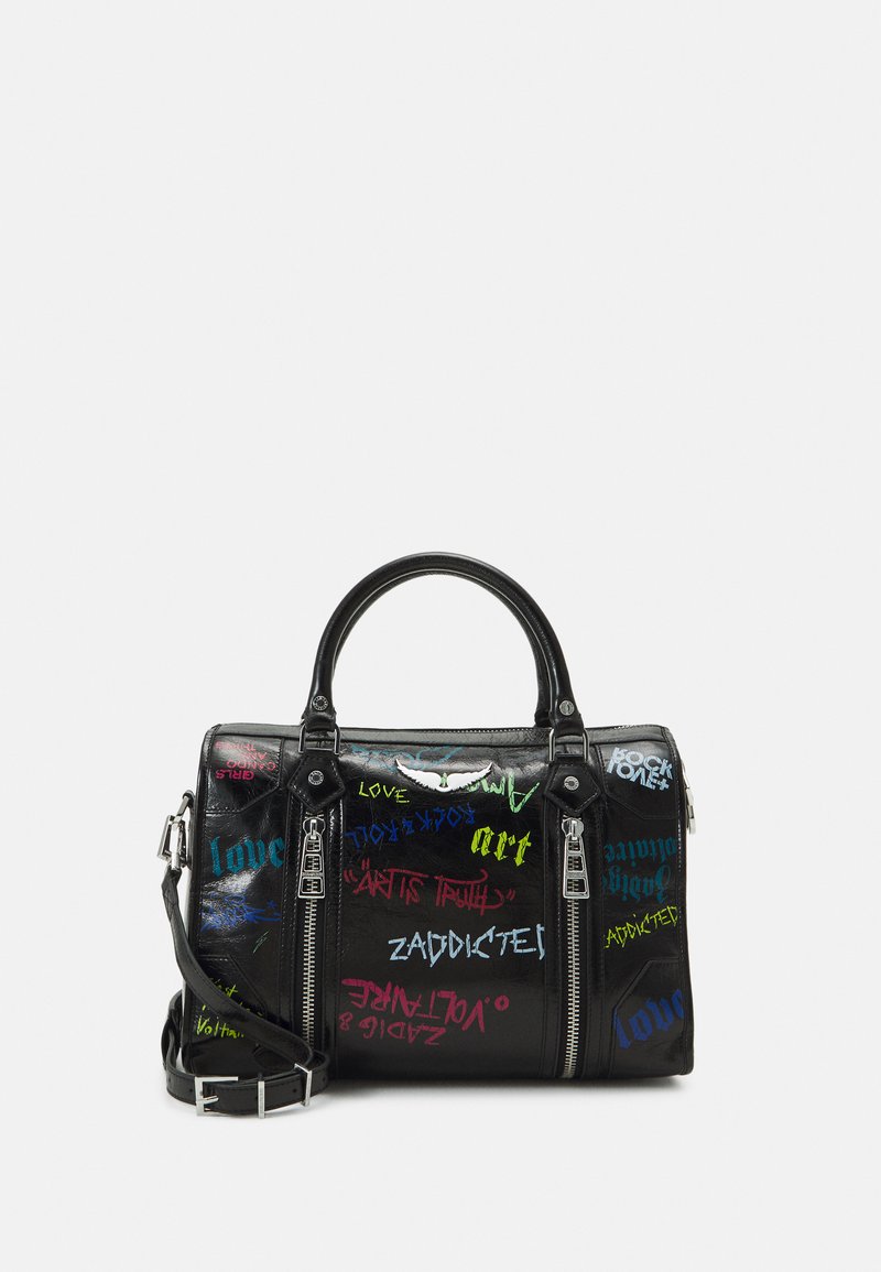 Zadig & Voltaire SUNNY MEDIUM VINTAGE PATENT Sac à main noir ZALANDO.BE