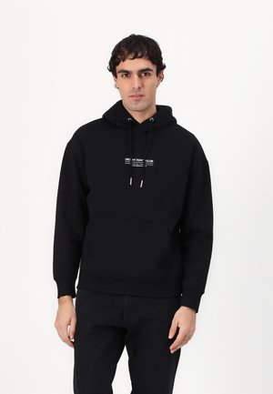 RELAXED PRINTED HOODIE - Sweatshirt - black