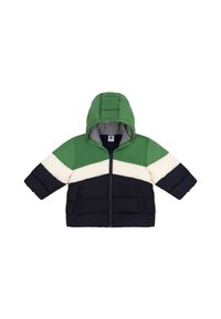 Petit Bateau UNISEX COLOR BLOCK - Vinterjakke - green/dark blue