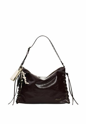 LARGE SHINY - Kézitáska - brown