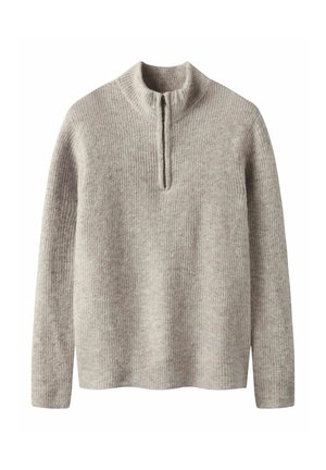 PULLOVER HALF-ZIP - Vesta - peyote melange
