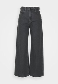 JANE PANT - Pernera ancha - black