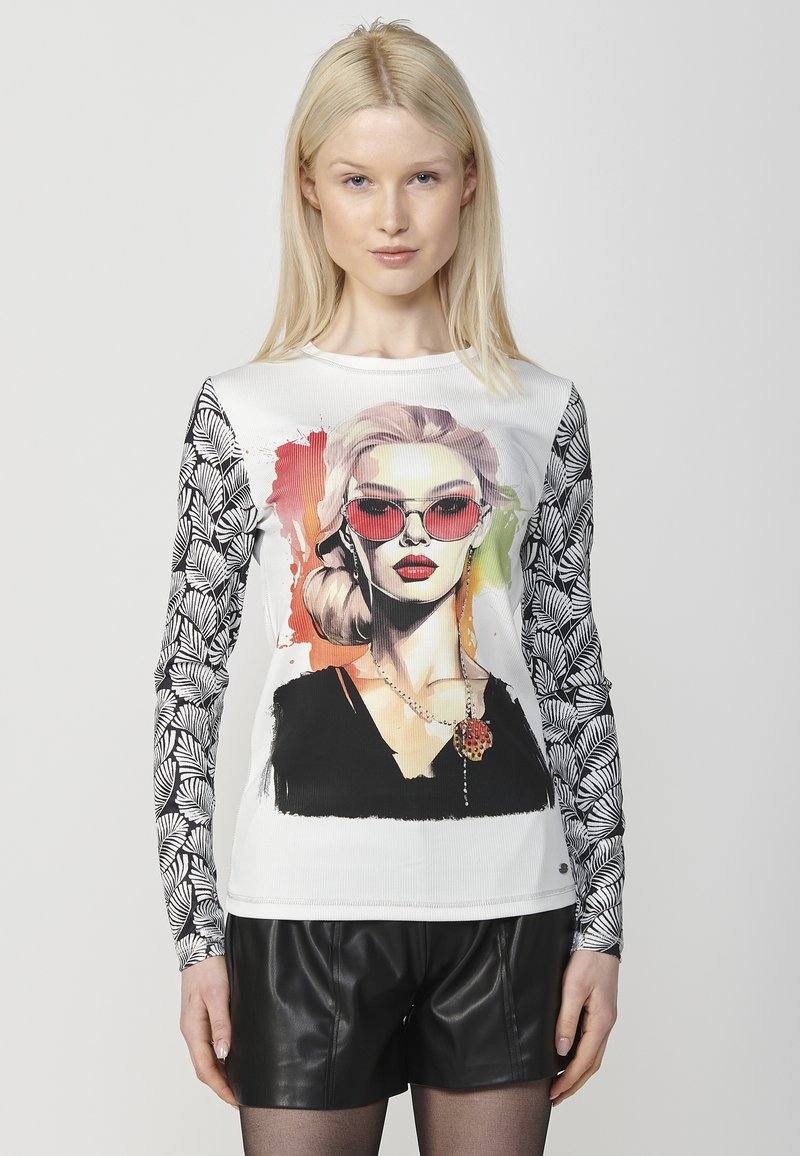 Koroshi Top dugih rukava - blanco white