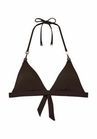 Reiss REGULAR FIT RIAH HALTER NECK - Bikini top - chocolate