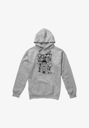 Warner Brothers, TEEN TITANS GO/TEAM UP - Kapuzenpullover - mottled light grey