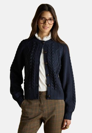REGULAR FIT - RAFFERTY CABLE - Cardigan - navy