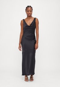 Gina Tricot Petite COWLNECK DRESS - Festklänning - black