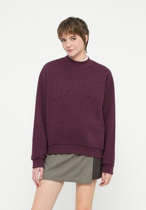 HIGH NECK - Mikina - merlot red
