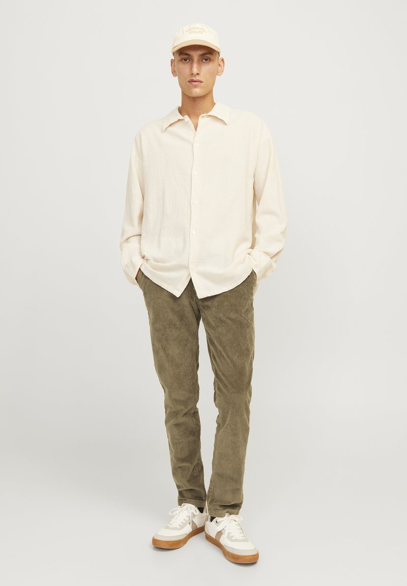JACK & JONES Slimfit Chino 'JPSTMarco JJBasic' in Ombergrijs