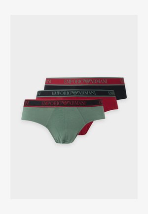 Emporio Armani, 3 PACK - Slip - rhubarb/green/black