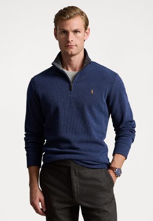 Polo Ralph Lauren ESTATE-RIB QUARTER-ZIP PULLOVER - Jumper - spring navy heather/barclay