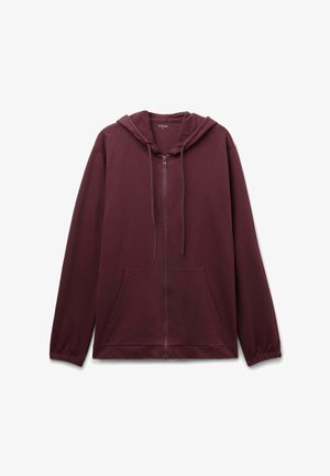 Tezenis, KAPUZEN-SWEATJACKE MIT REISSVERSCHLUSS UND TUNNELZUG - Zip-up sweatshirt - red
