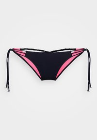 LATICIA BRIEF - Bikini-Hose - black/neon pink