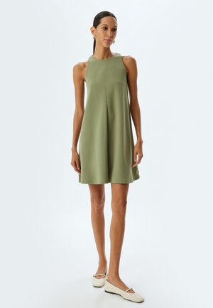 Koton SLEEVELESS MINI - Jersey dress - khaki