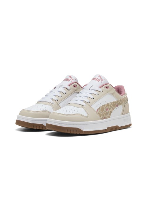 PUMA REBOUND SLAM LO WINTER SAFARI JR UNISEX - Trainers - silver fog-birch-puma white — photo 2