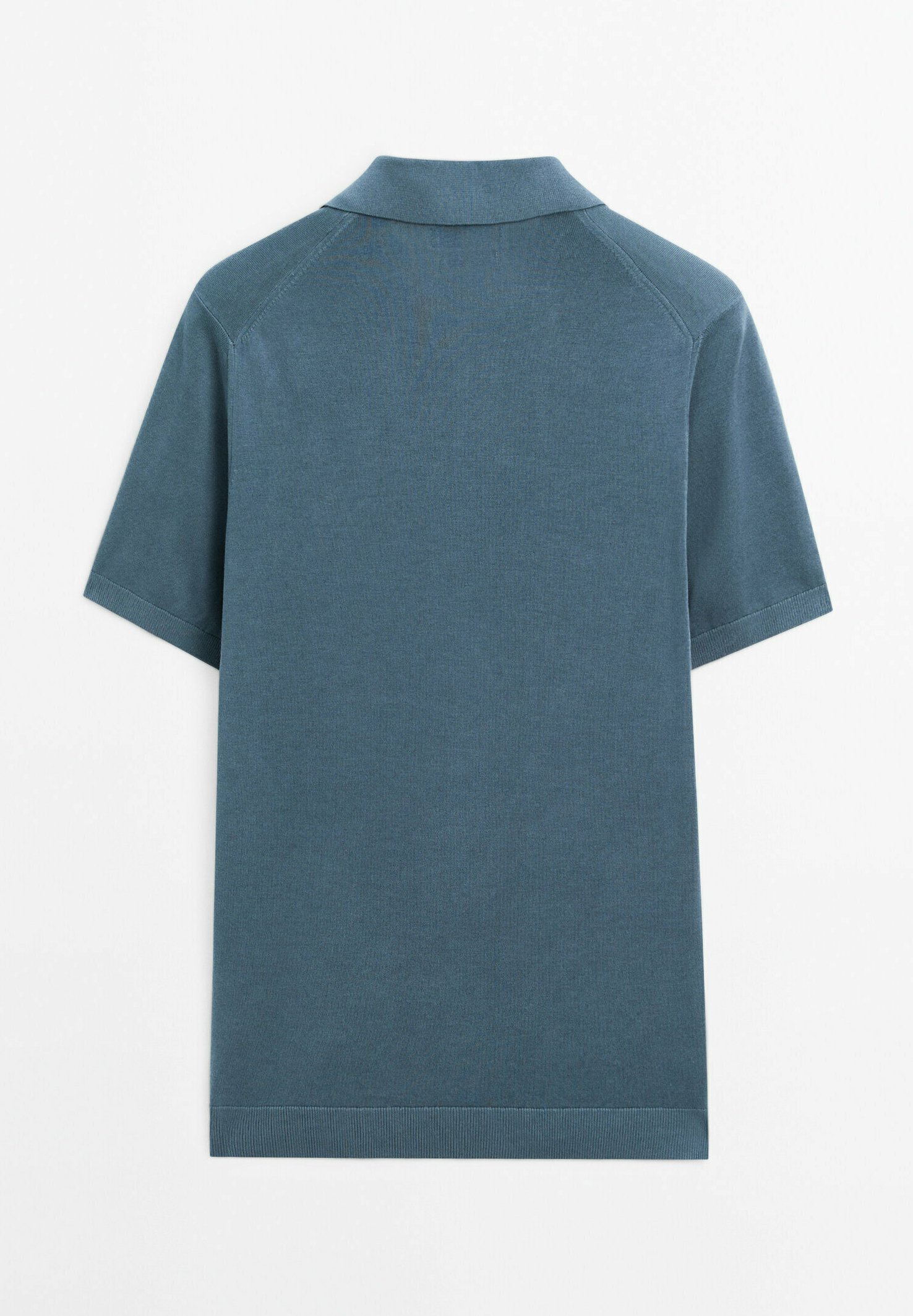 Massimo Dutti SHORT SLEEVE - Polo shirt - blue - Zalando.co.uk