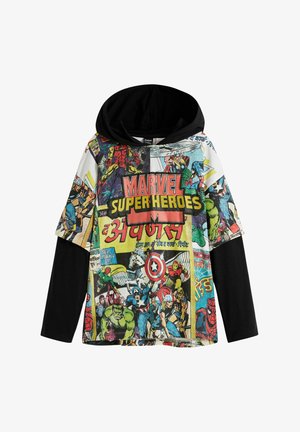 MARVEL WITH LAYERING EFFECT - Sweat à capuche - multi coloured