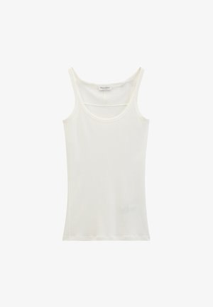 Marc O'Polo, MARC O'POLO TANKTOP SLIM AUS WEICHEM SINGLE JERSEY - Top - white cotton