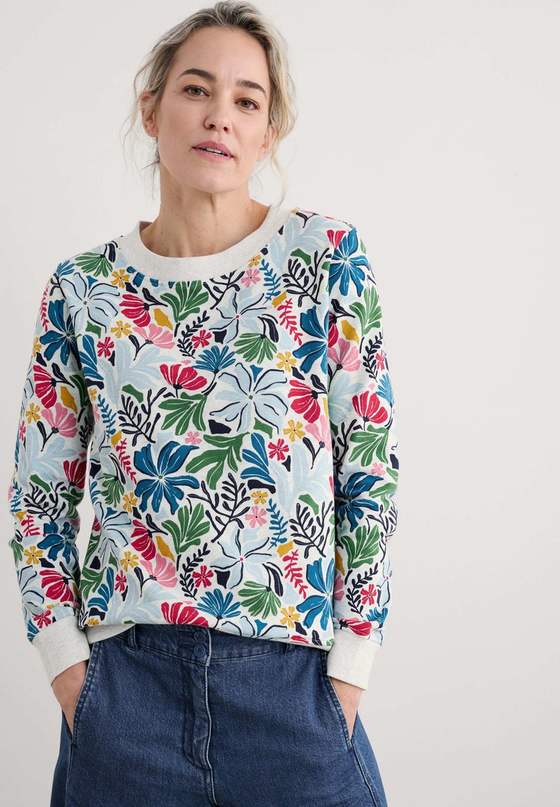 Seasalt Cornwall BRIGHT WAVE - Sudadera - multi seaweed flower chalk