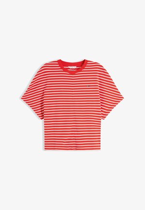 Tommy Hilfiger, CODY BATWING TEE - T-Shirt basic - breton fire red/ecru