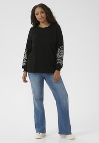 Kaffe Curve VIVA - Mikina - black deep