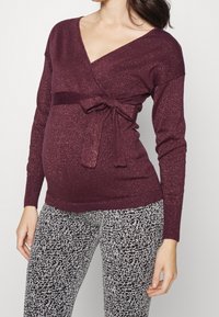 MAMALICIOUS Svetr - dark red