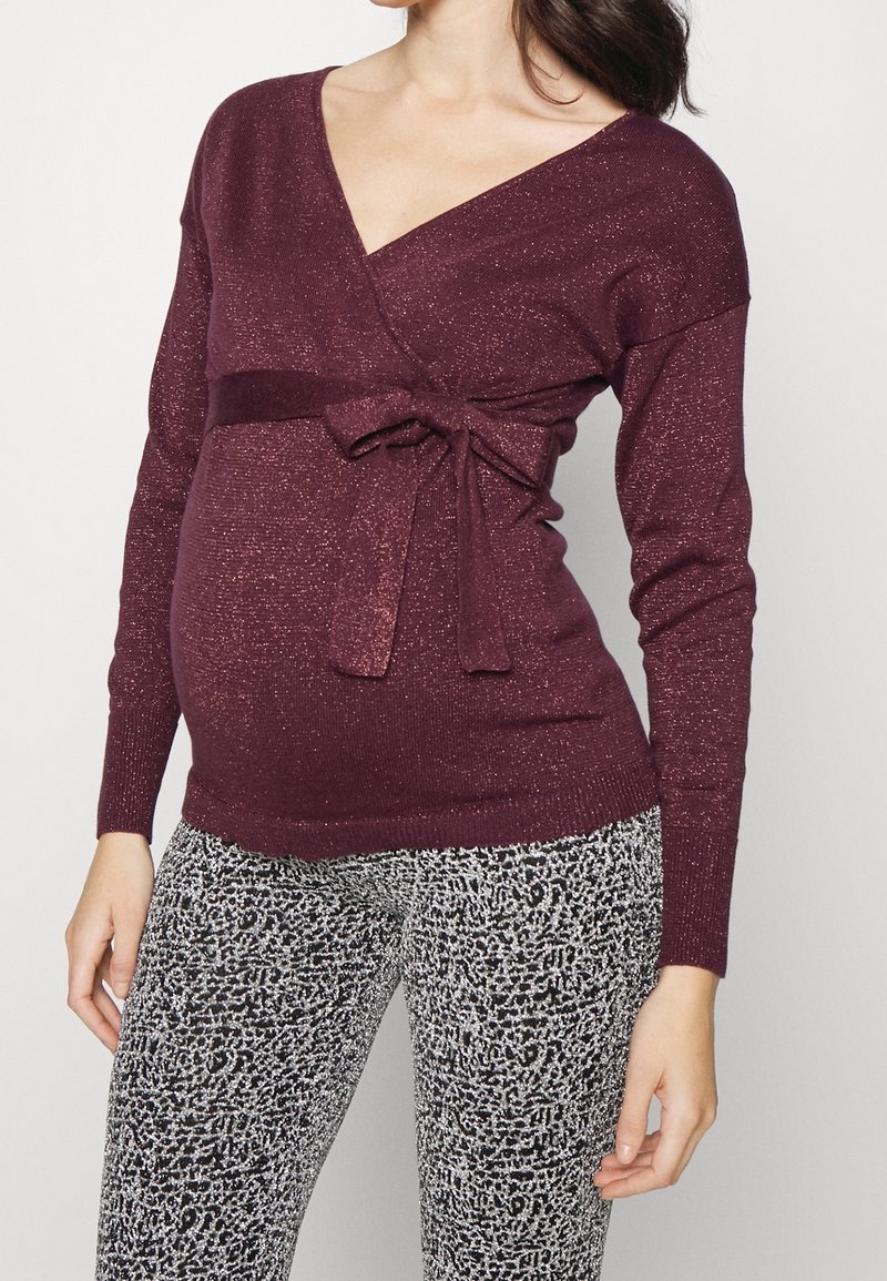 MAMALICIOUS Svetr - dark red