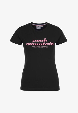 Peak Mountain T-shirt imprimé - noir