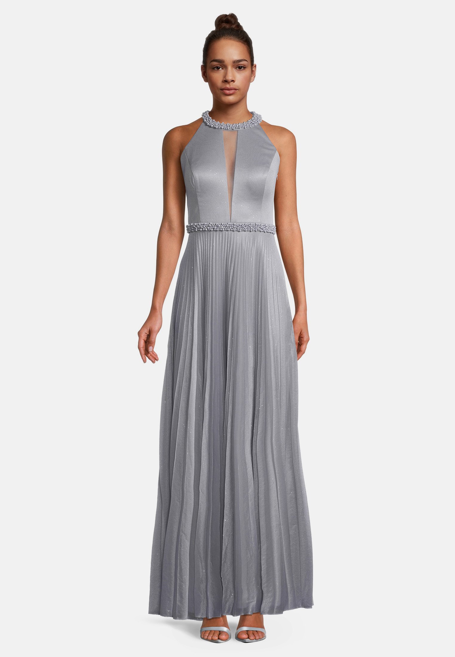 Vera Mont MIT PLISSEE - Maxikleid - iron blue/grau - Zalando.de