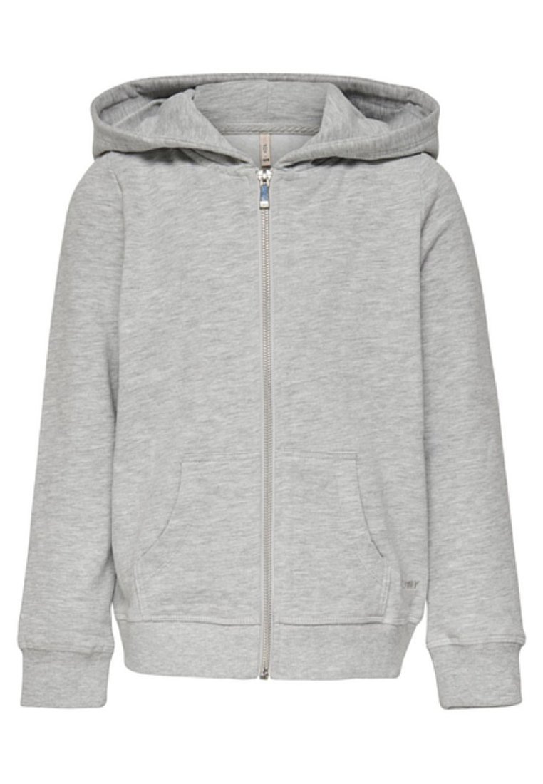 PARIS GREY MELANGE GIRLS HOODIE - GREY